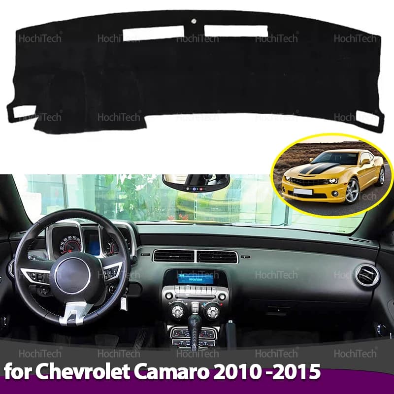 For Chevrolet Camaro Fifth Generation Camaro 2010 -2015 Auto Dashboard Cover Anti-Slip Zerbino Protect Pad Sunguard Carpet
