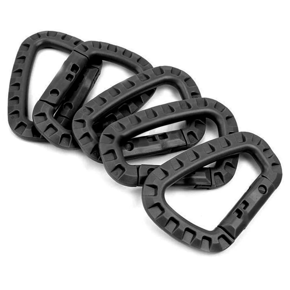 1-10Pcs Military Tactical Carabiner Clips Accessories D-Ring Buckle Mountaineering Carabiner Backpack Hanging Key Outdoor Gadget