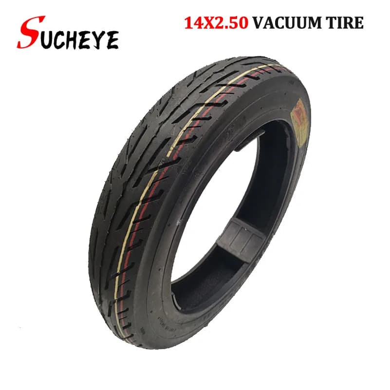 Pneumatici tubeless 14x2.50(2.50-10) Pneumatico per ruote per bicicletta elettrica da 14 pollici Ruote per bicicletta elettrica 14*2.50 pneumatici