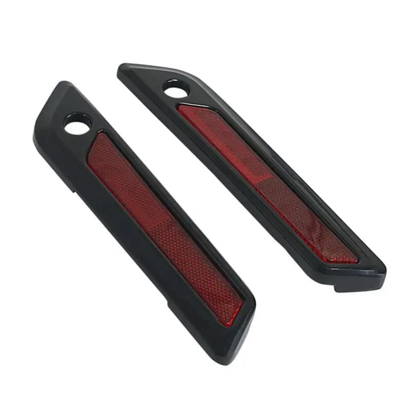 Copri-chiusure riflettenti per borse rigide da moto, catarifrangenti per Touring Road King Road Glide Street Glide dal 2014 in poi