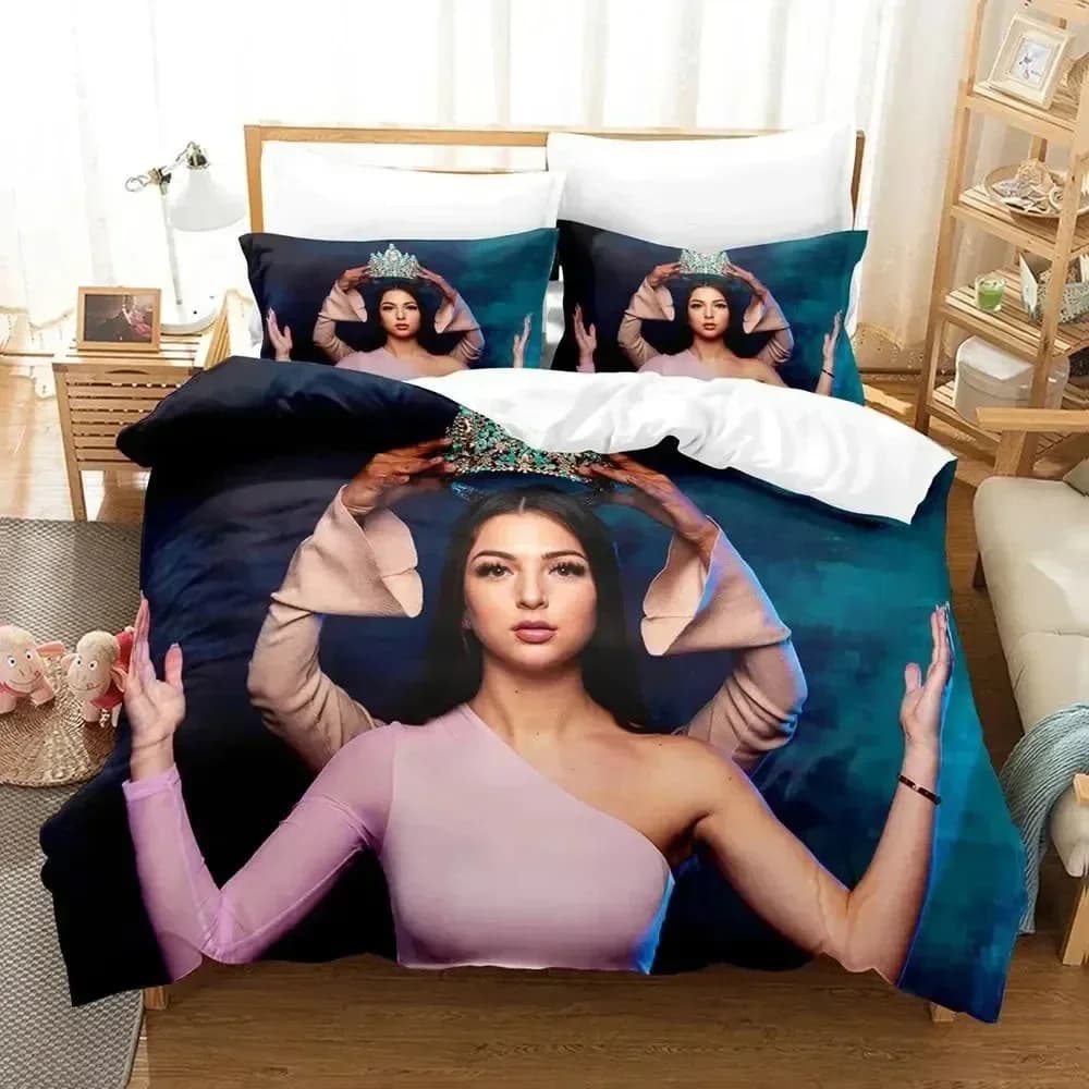 Set biancheria da letto Eva Queen con stampa 3D Set copripiumino Set copripiumino Federa Trapunte King Queen Size Set biancheria da letto per ragazzi adulti