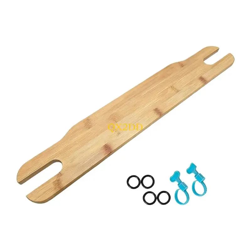 QX2D Poggiapiedi per bambini in legno antiscivolo Sedie da pranzo Pedale con anelli in gomma Migliora il comfort e sicurezza