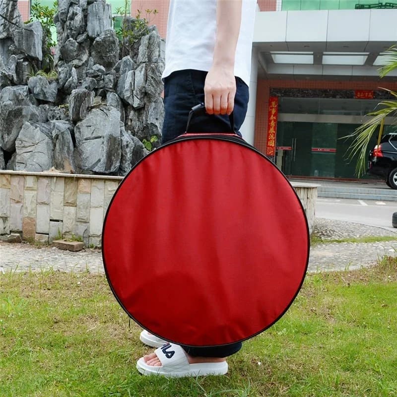 Borsa protettiva per rete da pesca in nylon resistente all'acqua, borsa portaoggetti per rete da pesca durevole a uno strato Accessori per la pesca 49x49x9 cm