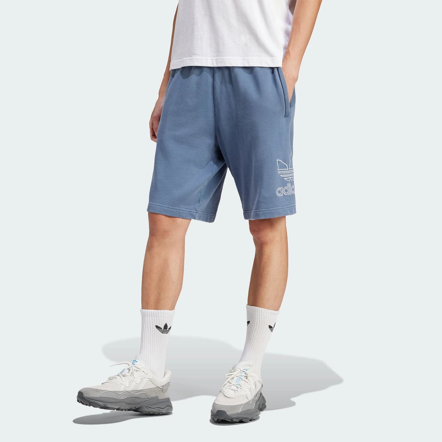 Adidas Authentic Three Leaves Men's Retro Casual Classic Sports Shorts IR8005