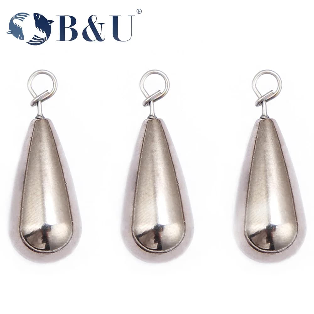 B&U Tungsten Fastach Zavorra Fishing Zavorra Hook Connector Line Piombini Additional Weight To Quick Hook Casting Fishing Tools