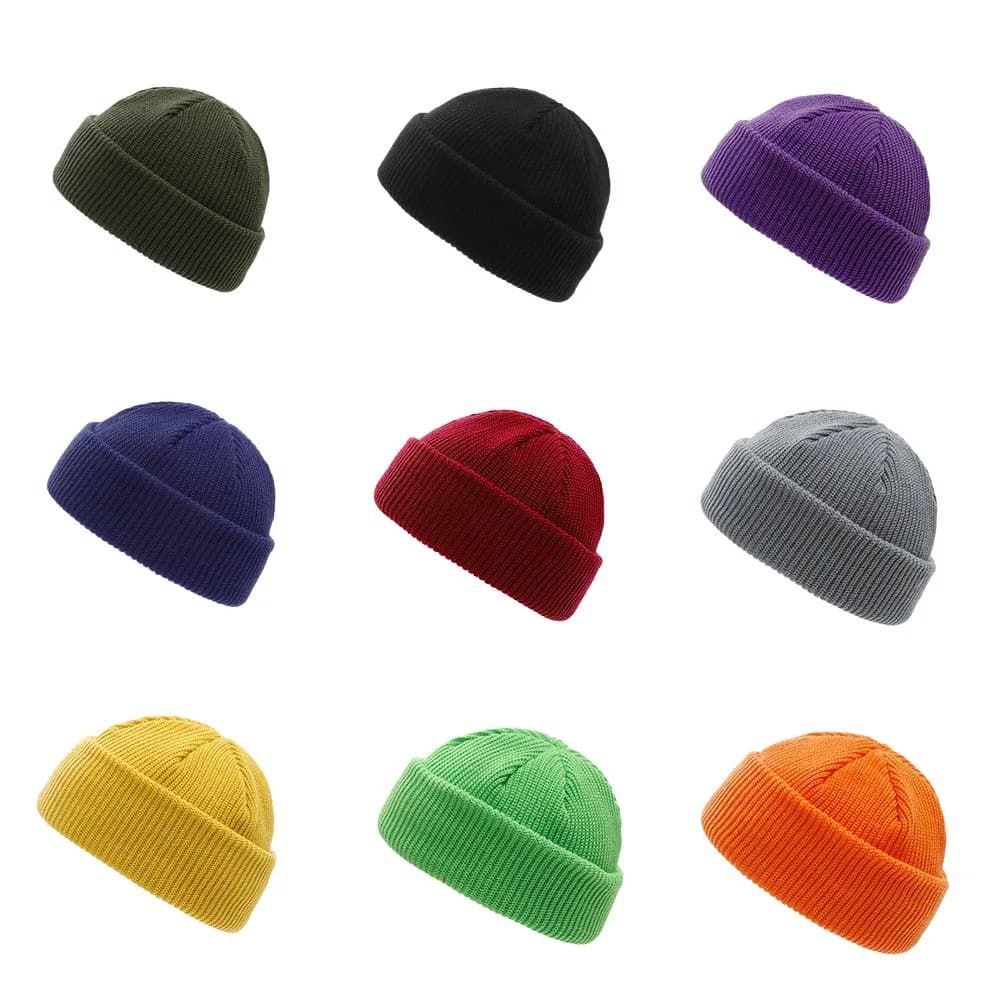 Berretti invernali solidi lavorati a maglia uomo donna tenere al caldo berretti Skullies berretti multicolori economici all'ingrosso Dropshipping