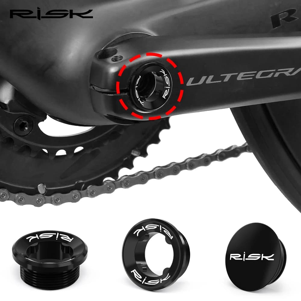 NUOVO RISCHIO M20x8mm Bulloni del movimento centrale della bicicletta Ruota dentata della bici in alluminio BB Manovelle Copertura Tazze da ciclismo Braccio Bullone con strumento di trasferimento