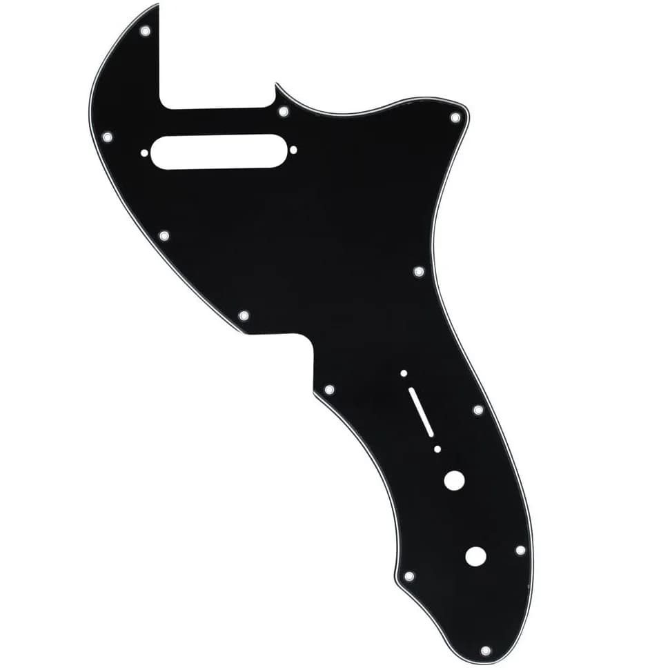 Nero 3 strati Tele Thinline Pickguard Chitarra Pick Guard per Piastra FD con Viti Fit 69 Telecaster Thinline Re-edizione Parte di Chitarra