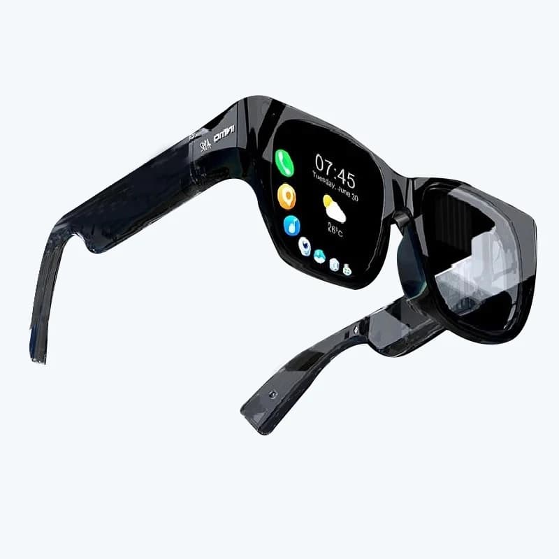 Occhiali AR INMO Air Smart con Traduzione Testuale 3D in Tempo Reale e Prompt 3D con Fotocamera, Wireless a Colori per Visione di Film