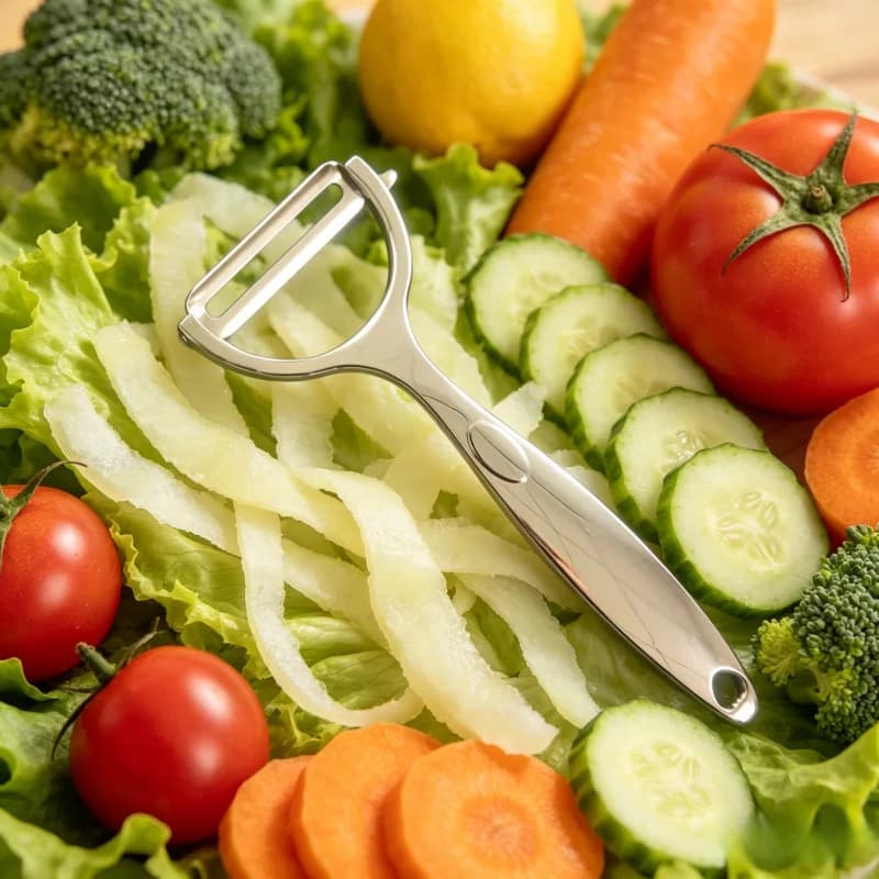 Stainless steel peeling knife for home kitchen, multifunctional scraper Potato, Apple, and Cucumber Peeling Tool
