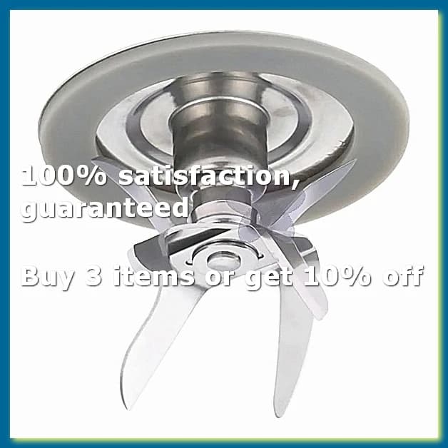 Blender Replacement Parts,Stainless Steel 6 Fusion Blade 4980 with Rubber O Ring Seal Gasket for Blender-ABPX