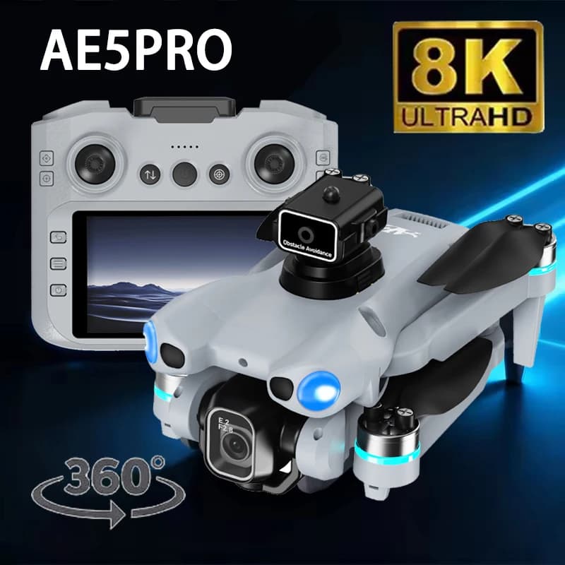 New Drone 4K Professional 8K Camera FPV antenna Avoid Obstacles with Large Remote Control Screen Foldable RC Drone