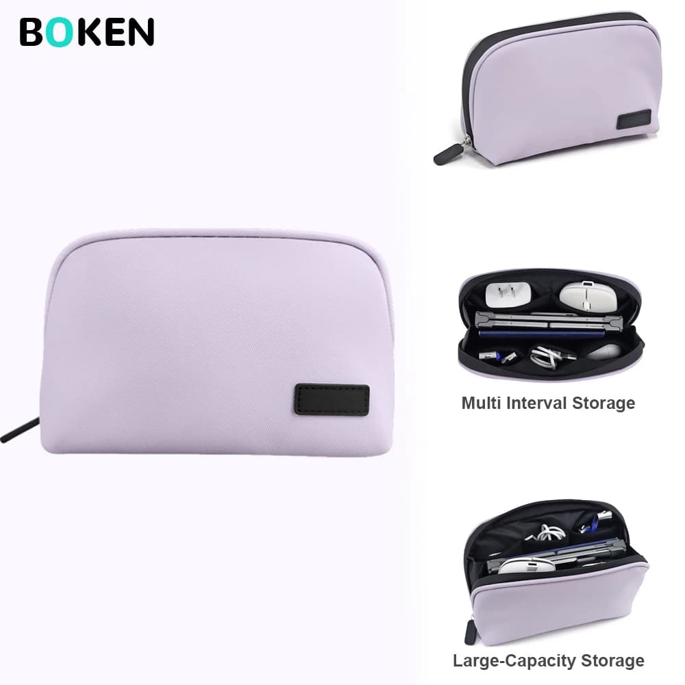 Borsa Organizer Tech Portatile con Tasche a Rete per Cavi, Caricabatterie, Mouse, Cavi USB - Accessori da Viaggio per l'Organizzazione