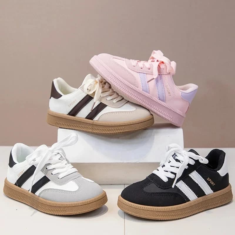 2025 New Children Tennis Shoes Simple Kids Sneakers for Girls Patchwork Non-slip Boys Causal School Running Sneakers Non-slip