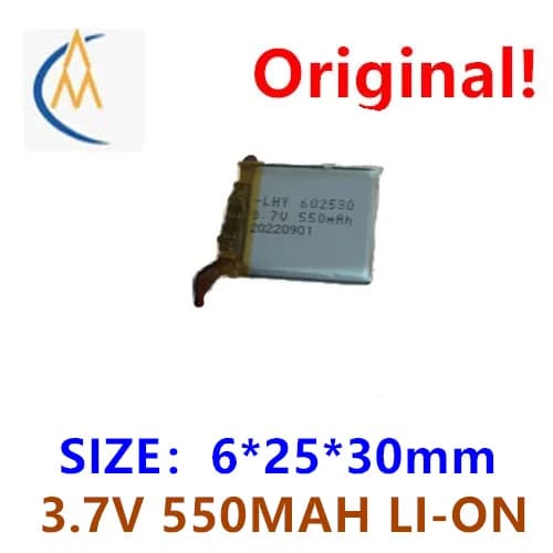 550MAH polymer battery 602530 beauty device, smart watch, shaver, sound pickup, beauty eye recording, 3.7V foot capacity