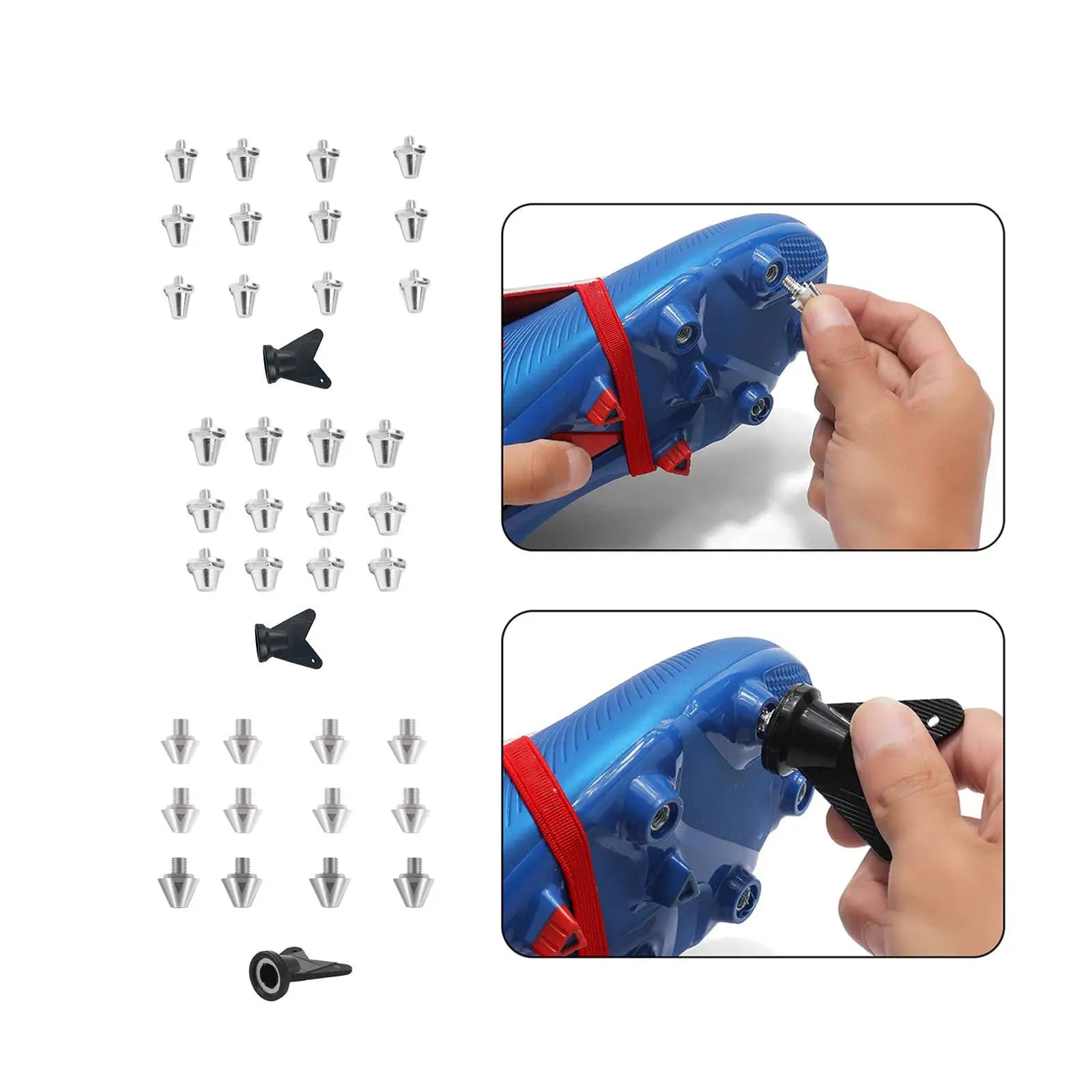 12-piece, stable, non-slip soccer shoe bags replace the soccer heel parts for outdoor sports training