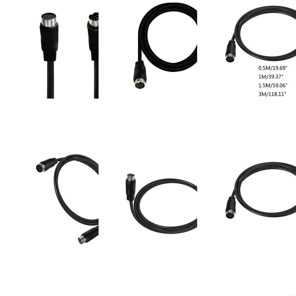 193A 3/1.5/1/0.5m S-video Cable Male to Female 10Pin Mini DIN Computer Connector Cable For Projector VCR DVD Nickel Plated