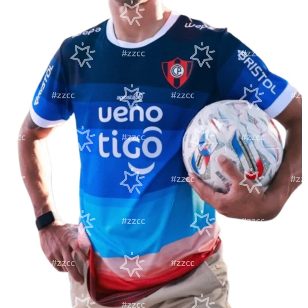 25-26 Primera Division de Paraguay Cerro Porteno GK maglie da calcio Autunno Sport Asciugatura rapida T-shirt da uomo Abbigliamento per bambini Tee
