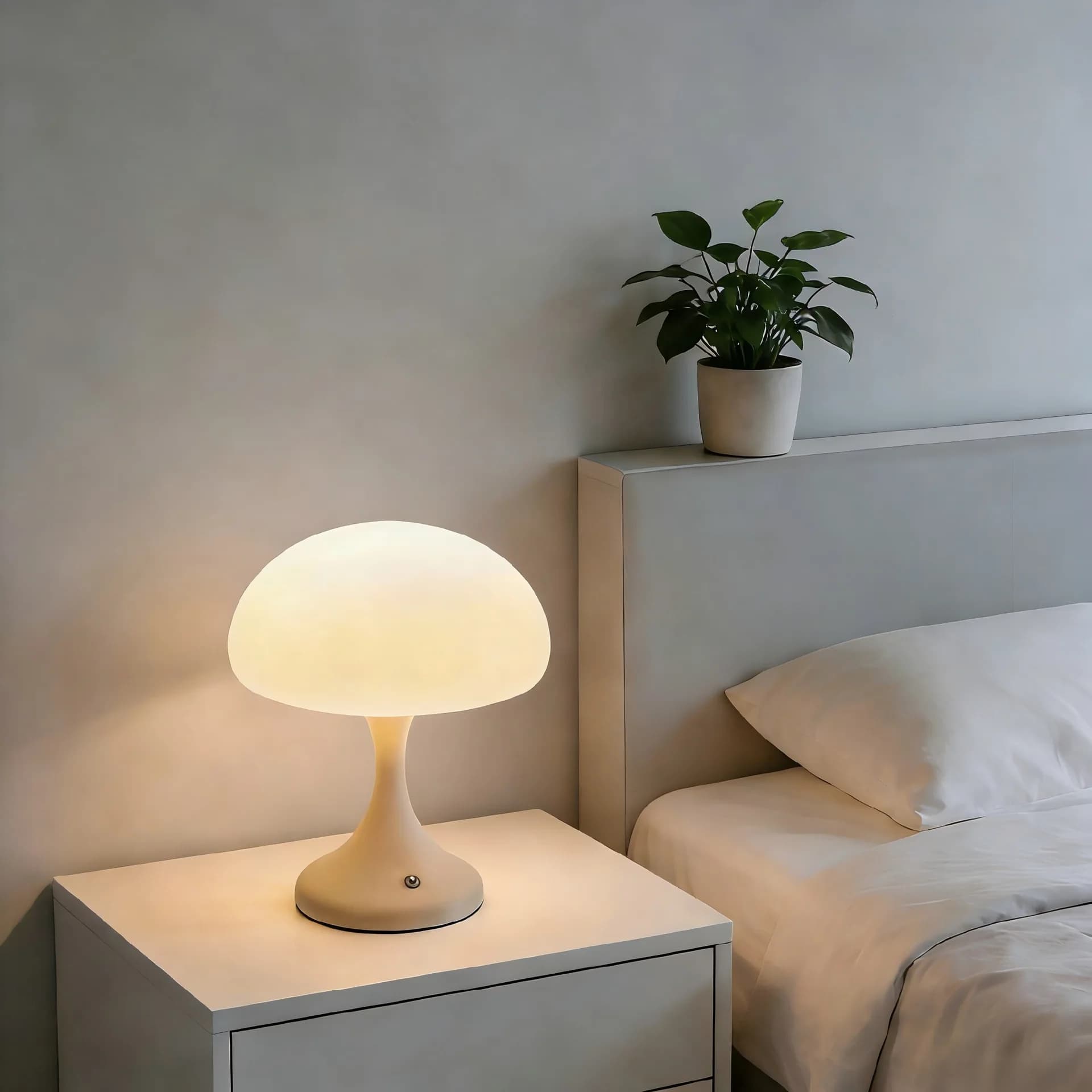 Lampada da scrivania a forma di medusa ricaricabile INS, luce ambientale da comodino per camera da letto, decorazione per studio, luce notturna creativa e semplice