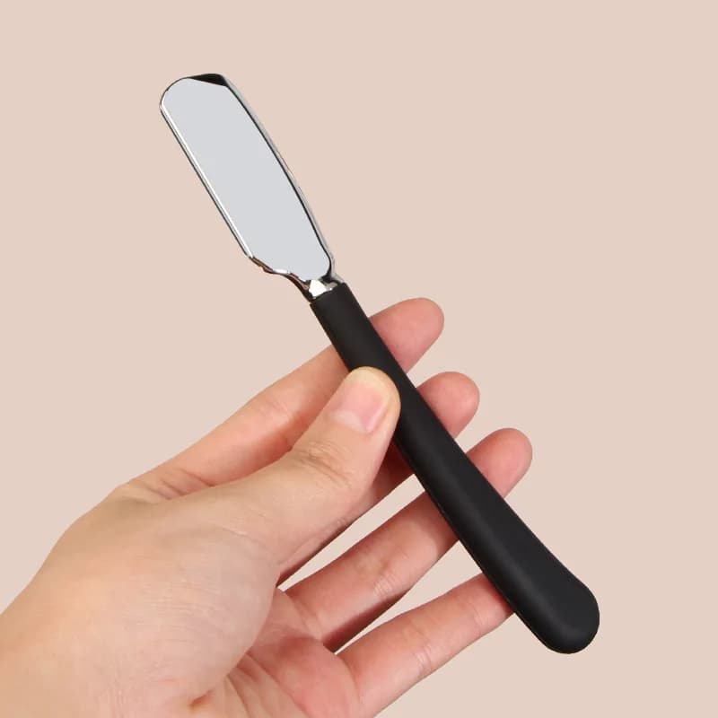 2 colori bordo dritto barbiere rasoio taglio di capelli stabile barba sopracciglio strumento di rasatura depilazione manuale rasoio parrucchiere taglio regalo