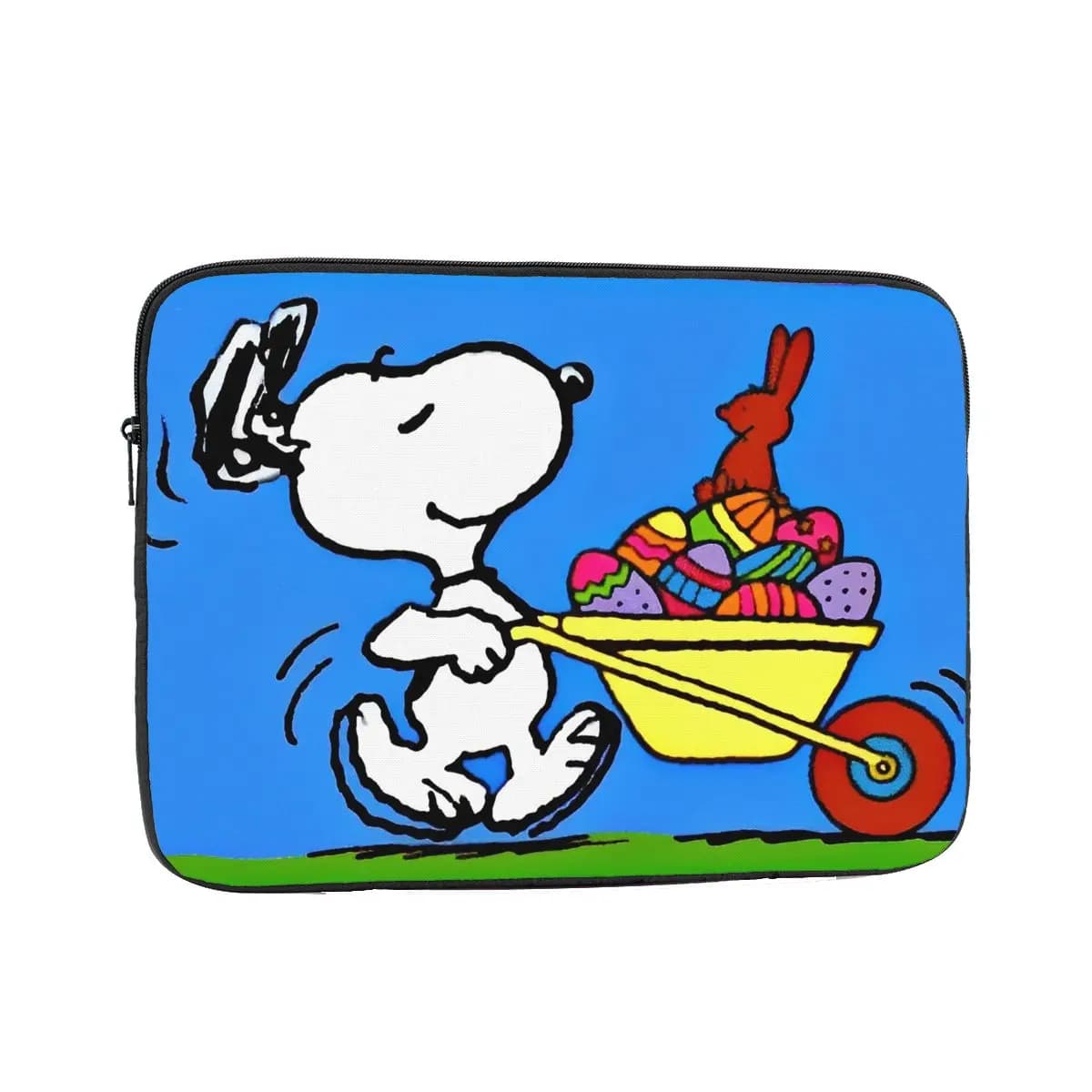 Borsa per Laptop con Motivo Pasquale e Snoopy, Custodia Protettiva Antiurto per Computer da 12, 13, 15, 17 Pollici
