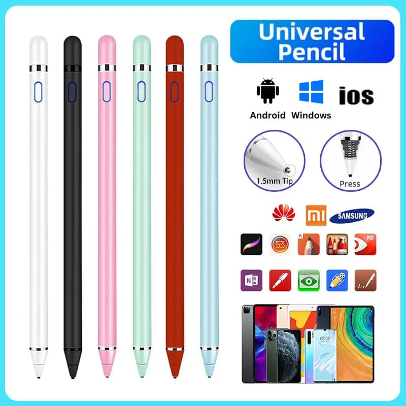 【Consegna veloce】 Penna touch screen con stilo attivo universale Disegno Matita digitale capacitiva intelligente per telefono tablet Android IOS