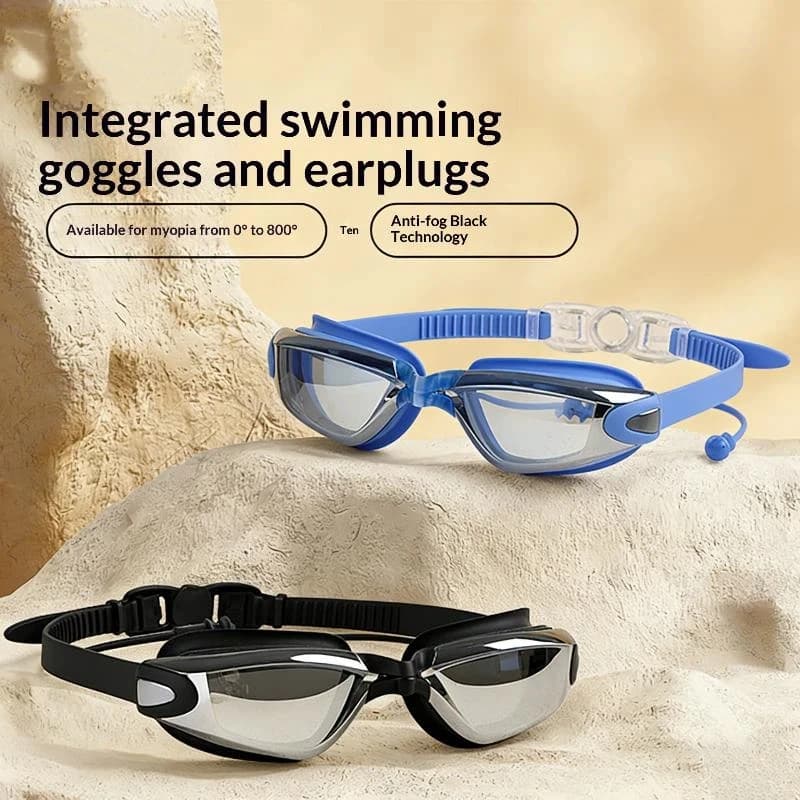 【LM】High-definition Anti-fog Swimming Goggles Small Frame Silver-plated Lenses Waterproof Swimming Goggles Goggles