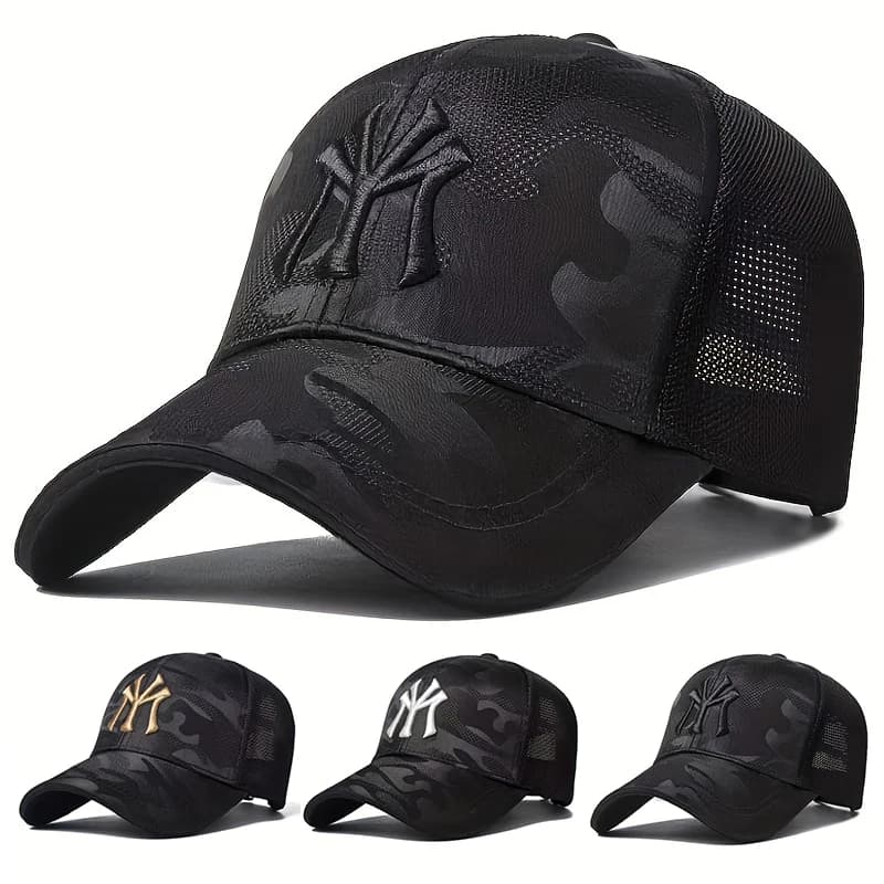 Berretto da baseball unisex MY Letter ricamato Berretto da golf sportivo regolabile per protezione solare casual primaverile ed estivo