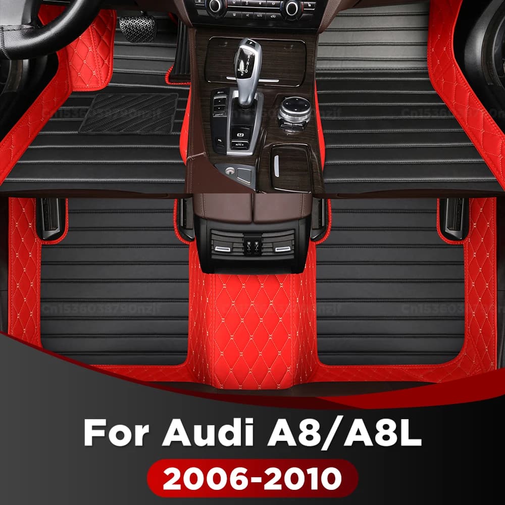 Car mats For AUDI A8/A8L (4/5 seats) 2006 2007 2008 2009 2010 Personalized foot reliefs car mat cover interior accessories