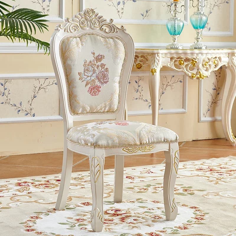 Sedia da Pranzo Europea Confortevole, Romantica, Lussuosa, da Gaming, in Legno, Moderna, per Feste, Lounge, Terrazza