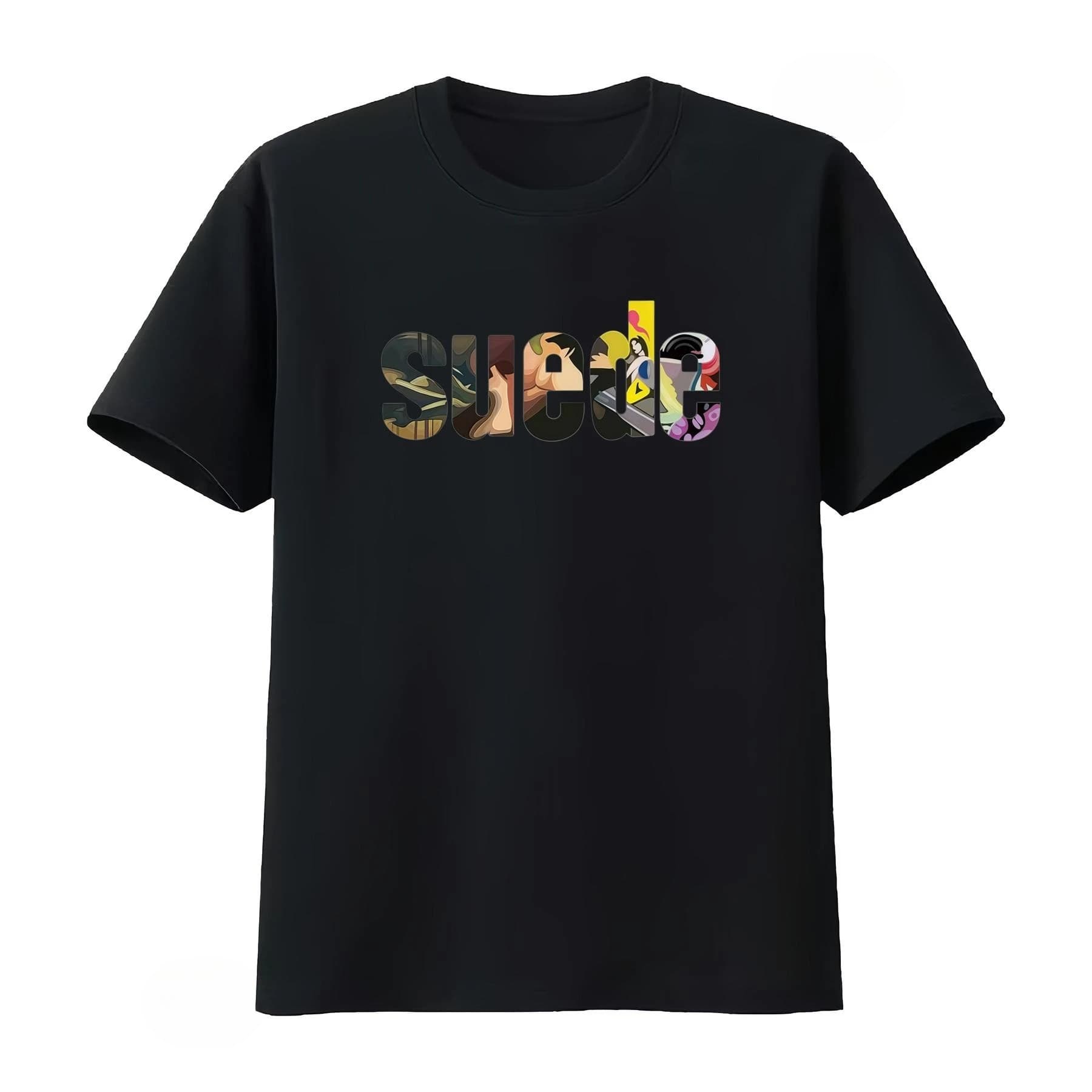 T-shirt Vintage Suede Rock Band Brit Pop Brett Anderson Anni '90 Indie con Chitarra, Streetwear Traspirante Uomo Donna Estate 2026