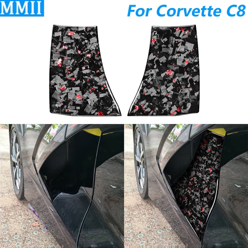 Per Chevrolet Corvette C8 2020-2025, Copertura del Pannello di Aspirazione Esterno in Fibra di Carbonio Forgiata, Accessori Auto, Adesivo Decorativo