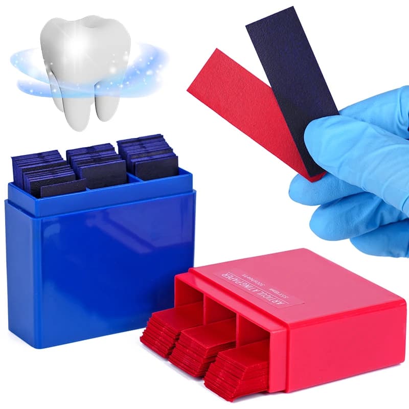 300 Dental Sheets Paper Articulation Dentist Blue Red Double-sided Dead Strips Oral Dentist Care Of Tooth Whitening Material Tool
