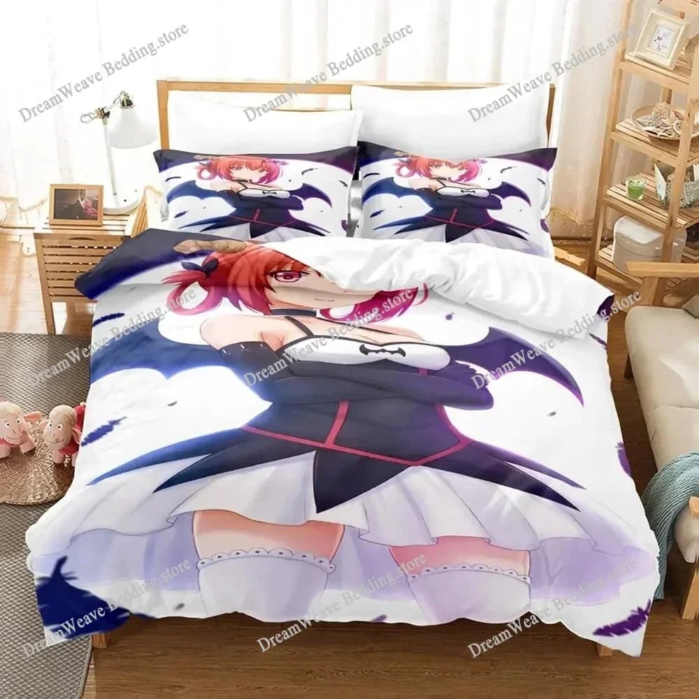 Set di biancheria da letto Anime Gabriel Dropout, set copripiumino, copripiumino, federa, piumino, set di biancheria da letto per ragazzi e adulti, misura King Queen