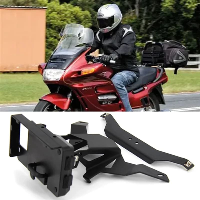 Nuova staffa di navigazione per moto honda st1100 pean Navigatore GPS Supporto per telefono di ricarica USB