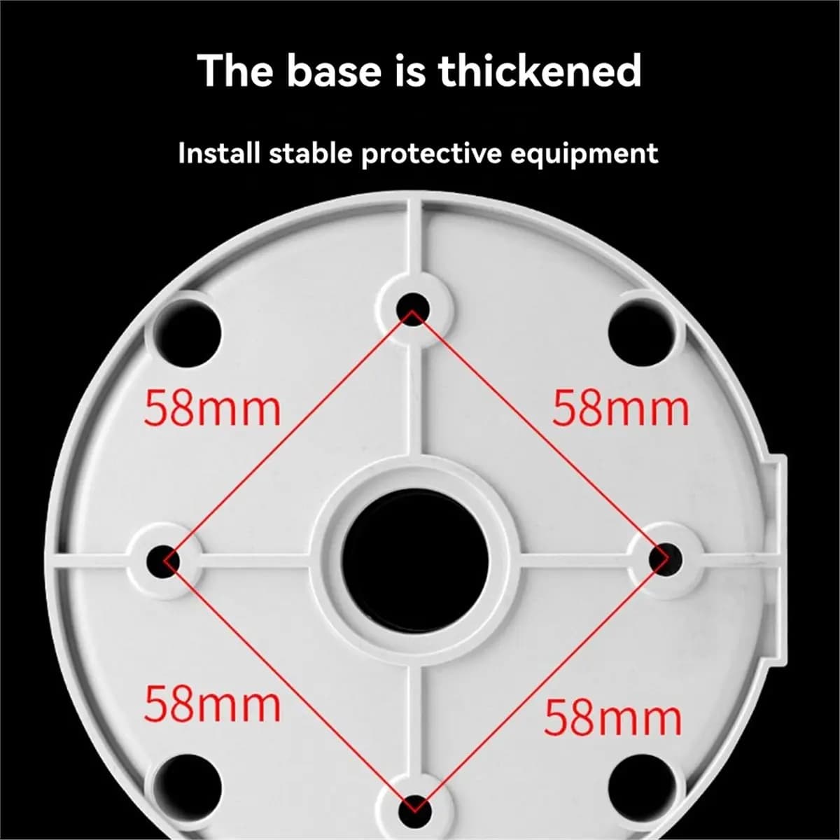 Sells well Universal Plastic Junction Box for Dome Security Cameras Waterproof Mount Bracket Surveillance Dome Brackets