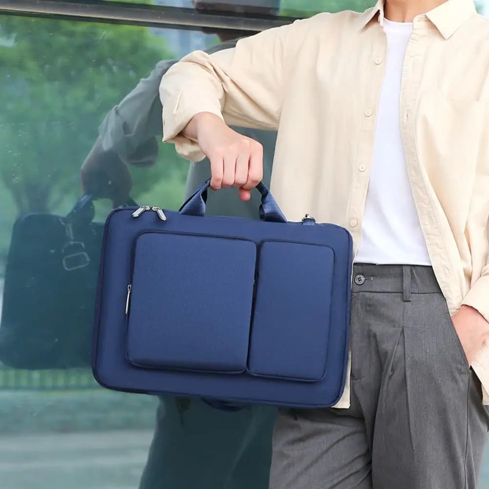 Borsa per laptop leggera e portatile, custodia resistente all'usura, custodia per notebook, valigette, custodia per laptop antiurto, per il pendolarismo quotidiano