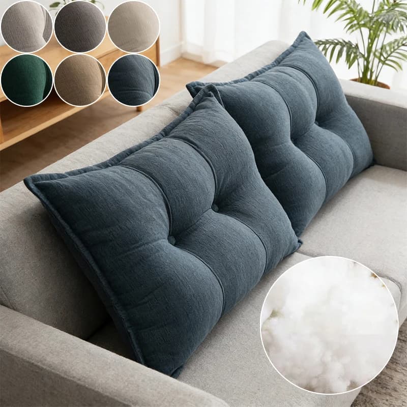 Cuscino Ergonomico per Testiera Letto, Supporto Lombare per Lettura, Grande Schienale Imbottito in Cotone PP, Cuscino Lombare Tatami Rimovibile e Lavabile