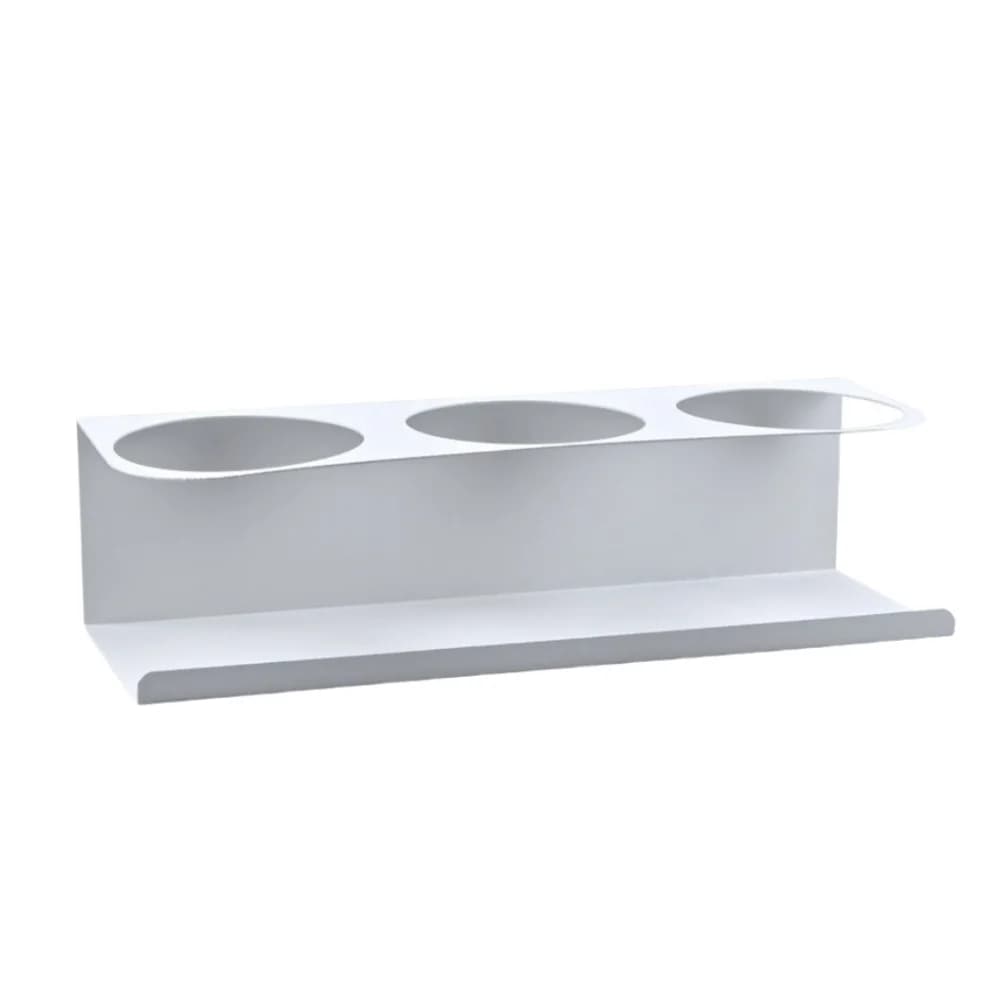 New Magnetic Water Bottle Organizer 3 Slots Black White Tumbler Cup Holder Metal Space Saving Fridge Cup Rack Office Use