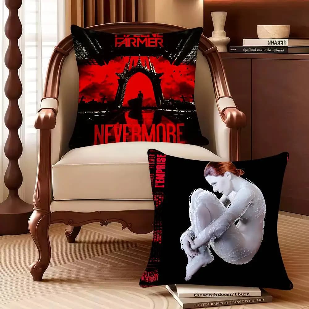Singer M-Mylene Farmer Nevermore Federa Decor Fodere protettive Confortevole e morbida per divano Soggiorno Home Office