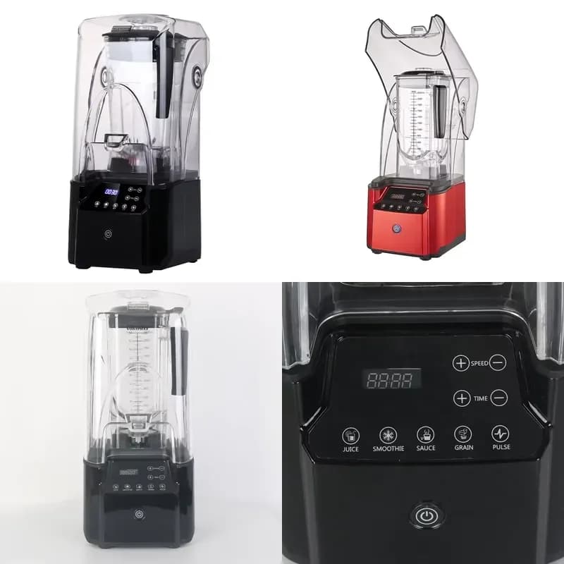 Quiet Professional Fruit Juicers Maker Commercial Nutri Blender Smoothie Machine With Blender Black
