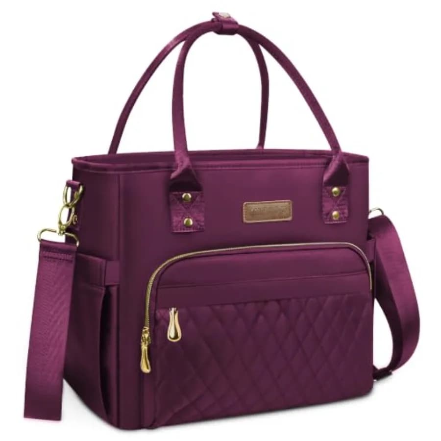 Lunch Bag Lunch Box Women - Leakproof Insulated Lunch Cooler Bag for Women - Large Lunch Tote Bags Adults, Purple