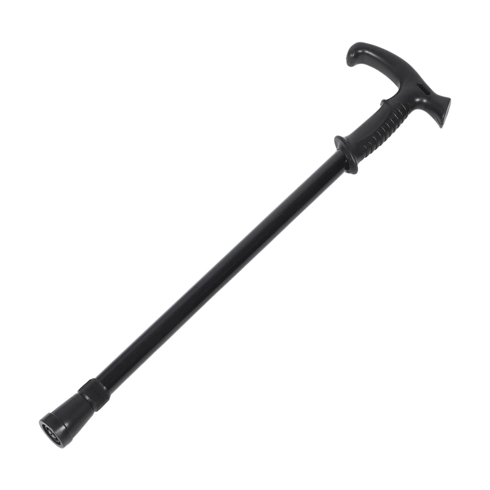 Adjustable Hiking Stick Aluminum Alloy 6-Section Collapsible Trekking Pole Nonslip Rubber Grip Compact Portable for Seniors