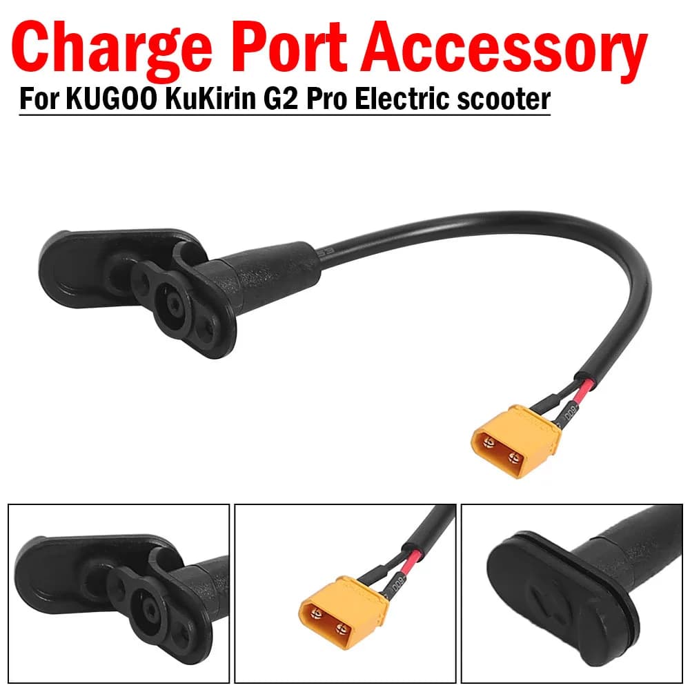 Parti di scooter elettrico con porta di ricarica per KUGOO Kirin KuKirin G2 PRO Parte di accessori di ricambio per interfaccia caricabatterie Kickscooter