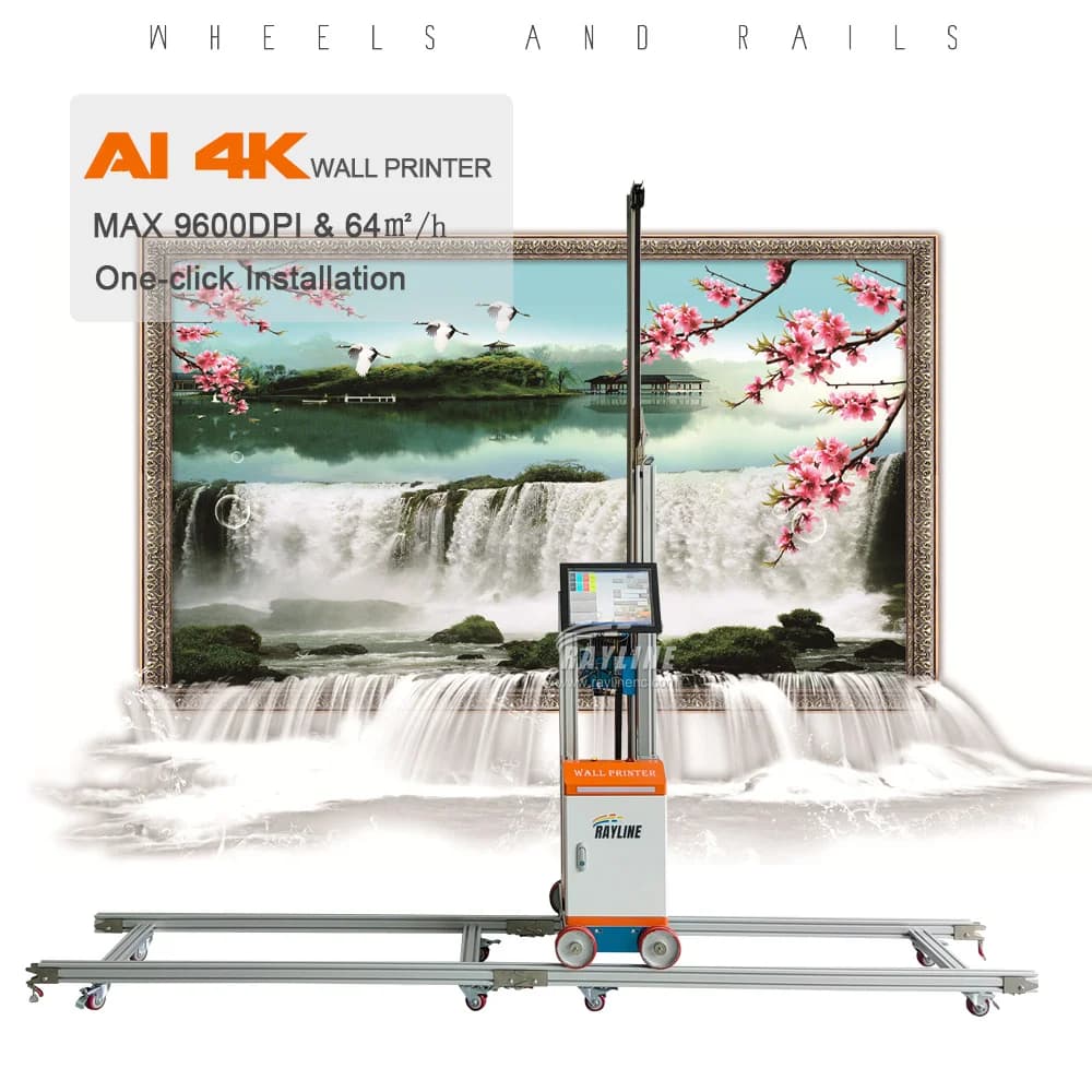 3D wall printer, fully automatic 3D vertical floor printer, direct inkjet printer