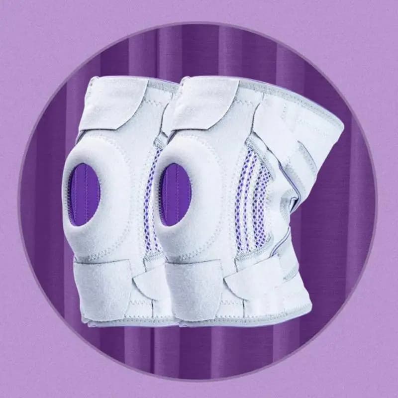 R6FE Ginocchiere supporto per ginocchio traspiranti Pratica ginocchiera regolabile Ginocchiera per corsa basket