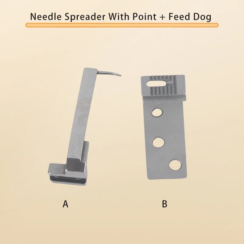 Spalmatore per aghi a forcella con punta e alimentazione per cani per Singer 300U, 300W, 302U, 302W, 320W, parti di macchine da cucire per materassi