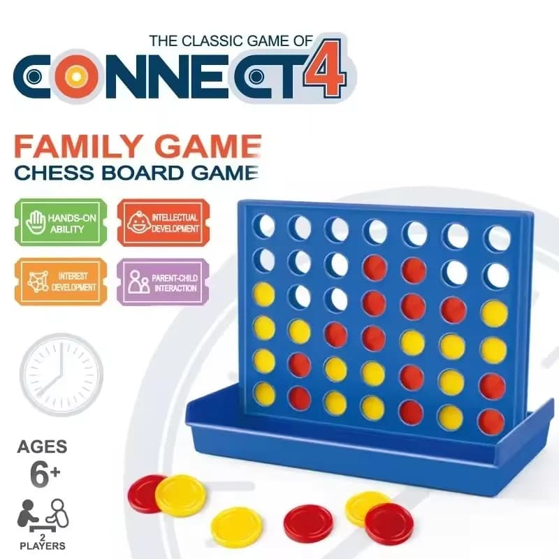 Four In A Row Bingo Chess Connect Classic Family Board Game Toys Fun Educational Toy for Kids Children Entertainment Board Game