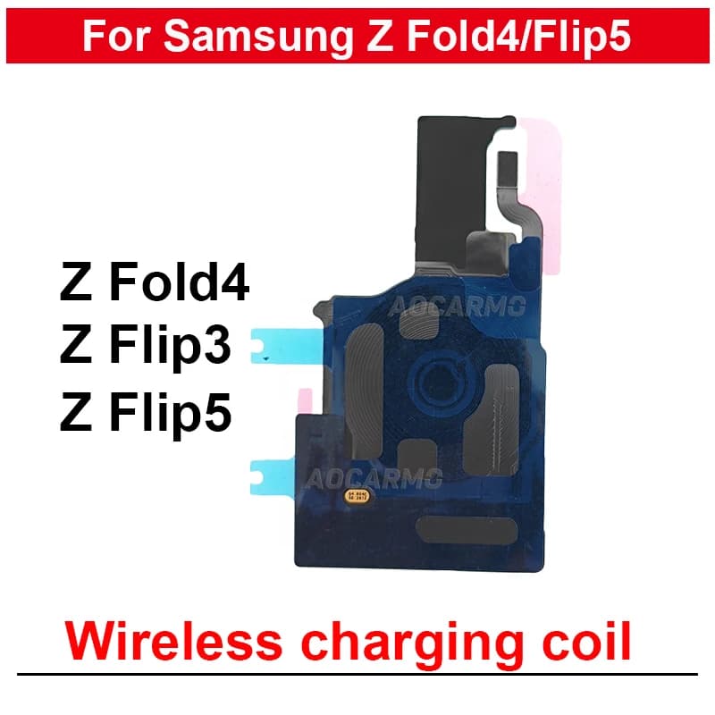 For Samsung Galaxy Z Fold 4 5 6 Z Flip 3 Flip5 F7956 F731 Fold4 SM-F936 Wireless Charging Induction Coil NFC Module Flex Cable