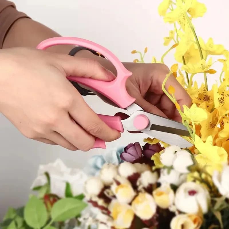 1 pcs stainless steel garden scissors floral shears professional scissors for flowers convenient handle new pruning shears